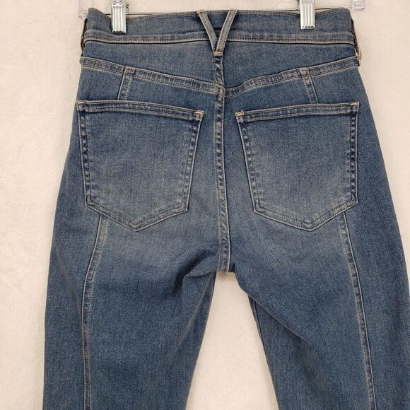 Veronica Beard Flare Jeans Womens 24 Blue Sheridan Exaggerated Flare High Rise - Picture 5 of 12